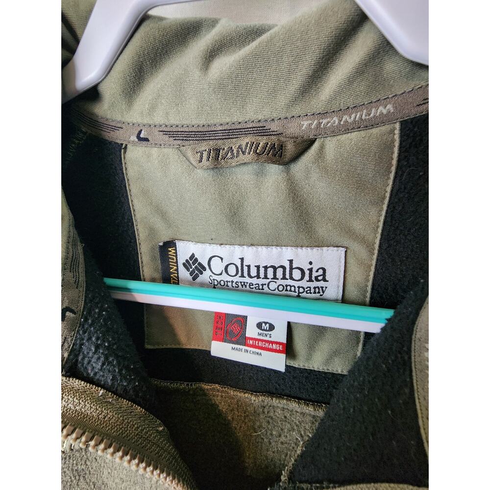 Mens M Columbia Titanium Interchange Jacket Gray Fleece Full Zip Outdoor - Picture 3 of 15